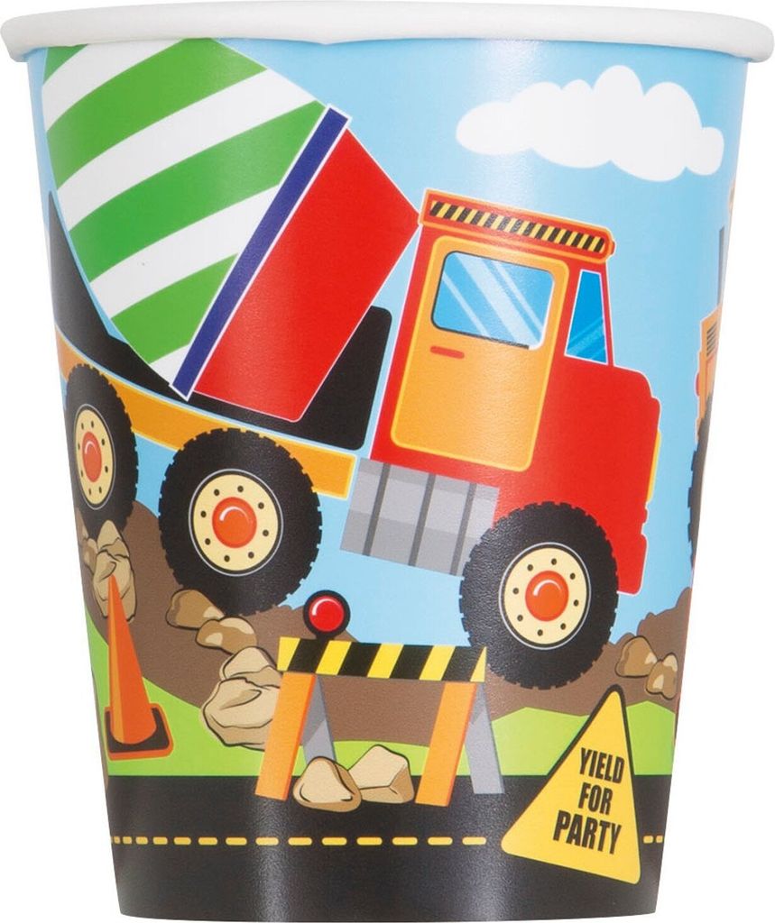 Unique Party 52076, 270 ml, Papier, Mehrfarbig, 8 Stück(e)