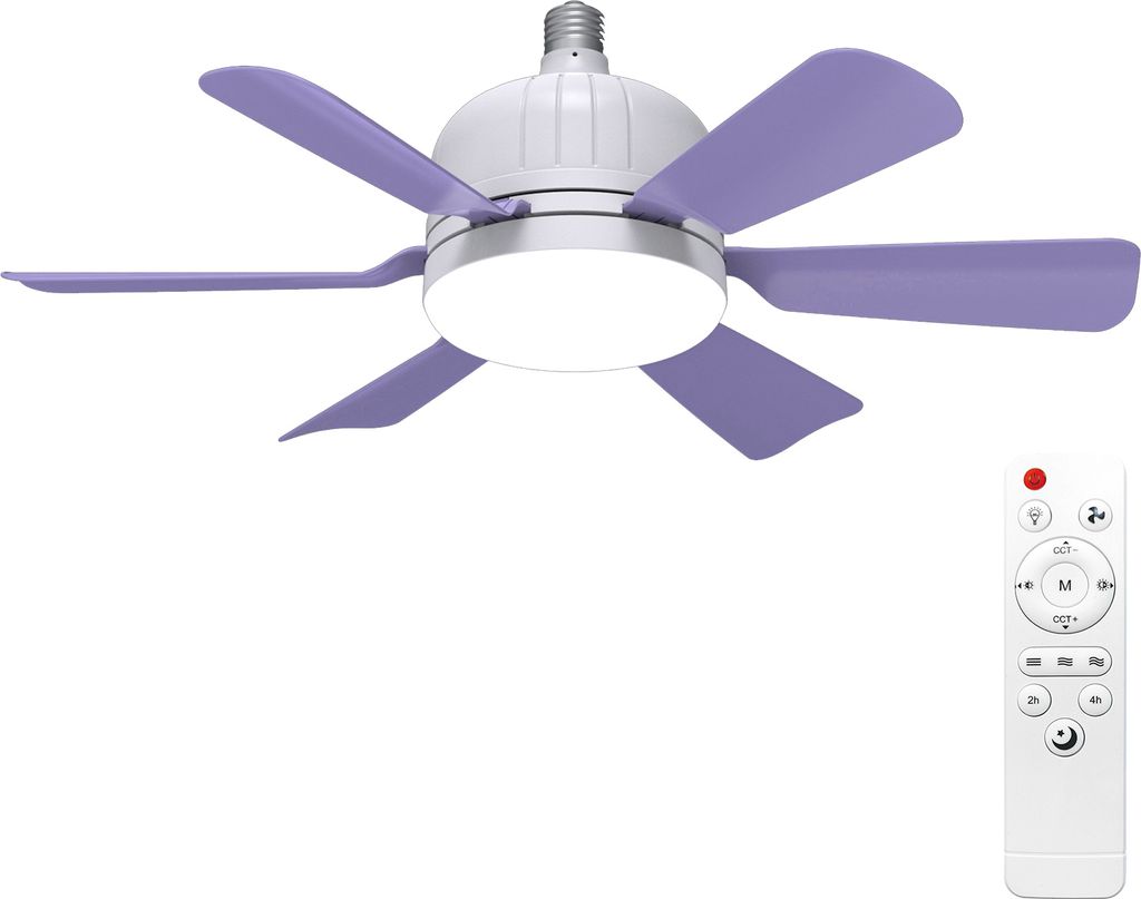 Nowoczesna lampa z wentylatorem sufitowym, Ściemnialne Zdjęcie produktu 