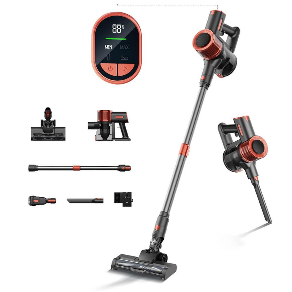 JIGOO C200 Kabelloser Staubsauger, 23 kPa Saugkraft, 40 Min Produktbild 