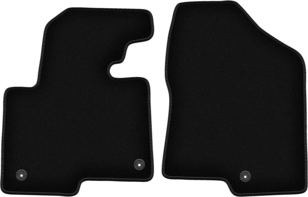 Kit Tappetini Anteriori Hyundai Santa Fe 2012+ Velluto Nero Su Misura