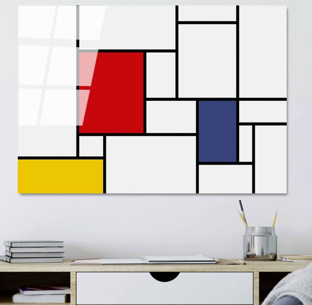 Wallity, UV-181 70 x 100, Dekorative Malerei aus gehärtetem Glas, 100 % gehärtetes Glas, Mehrfarbig, 70 x 100 cm