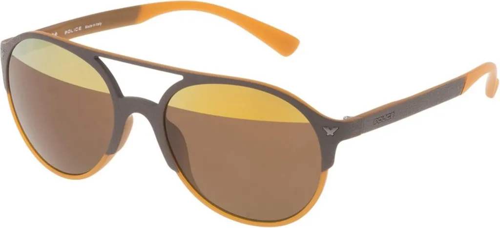 Police SPL163V 556L2H Occhiali Sole Marroni: Leggeri e Resistenti
