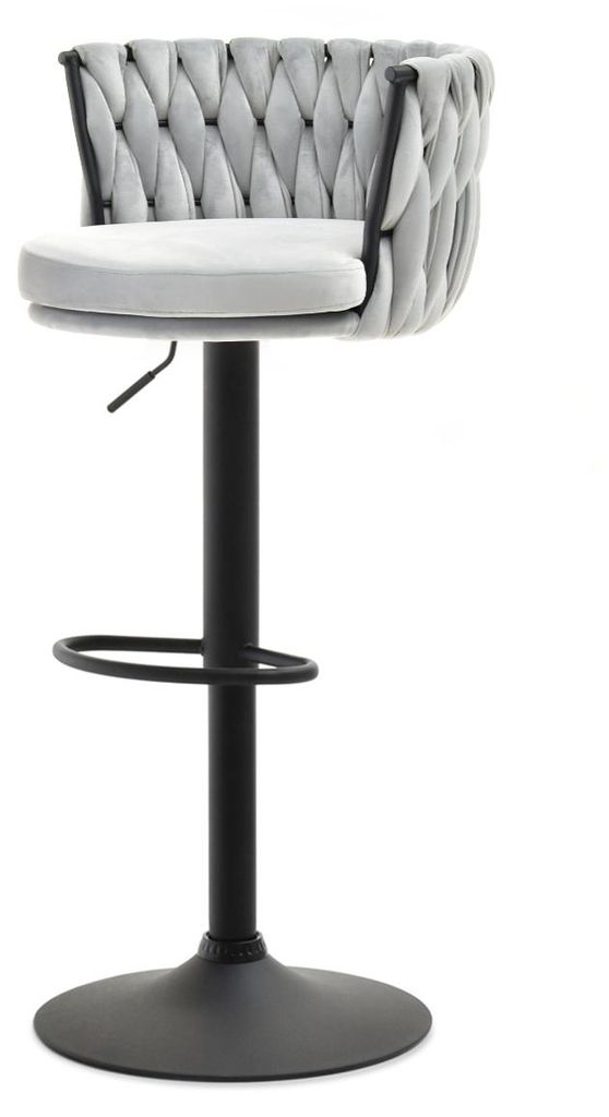 Designová barová židle KRISMAR - šedá / černá Obrázek produktu 