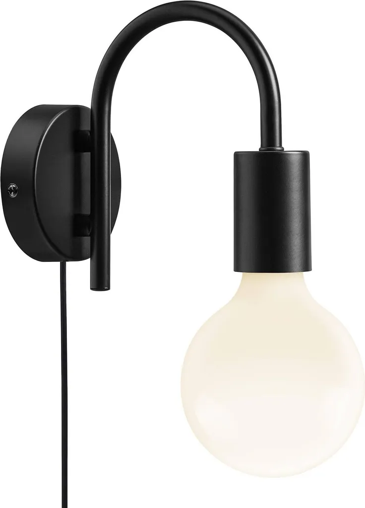 Nordlux Paco Wall Light Black: Best Seller Minimal E27 - Prezzo Top