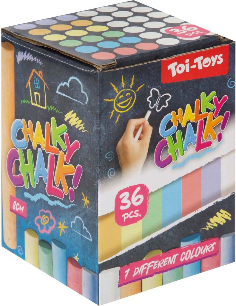 Toi-toys schoolbordkrijt, 36st.