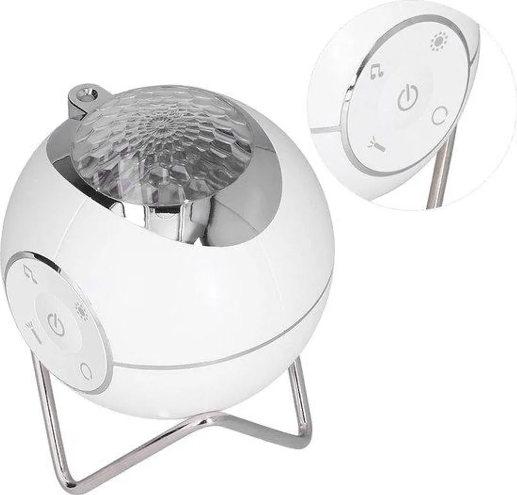 Dormez mieux avec cette lampe de chevet musicale et projection de nuit