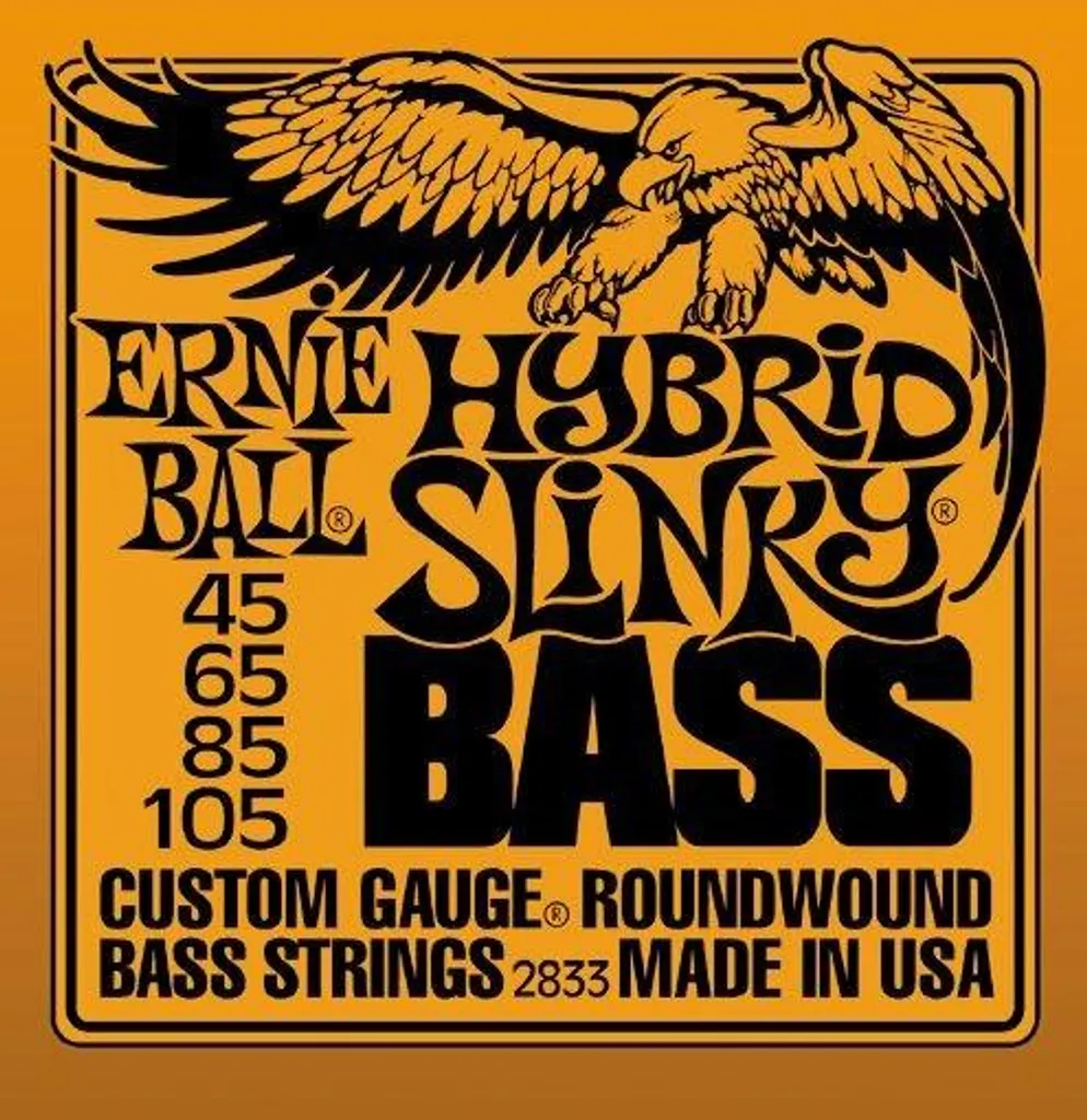 Ernie Ball EB 2833 Cordes de Basse Hybrid Slinky Nickel Wound 45-105