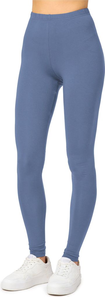Merry Style Damen Lange Leggings aus Viskose MS10-143 (Jeans, XXL)