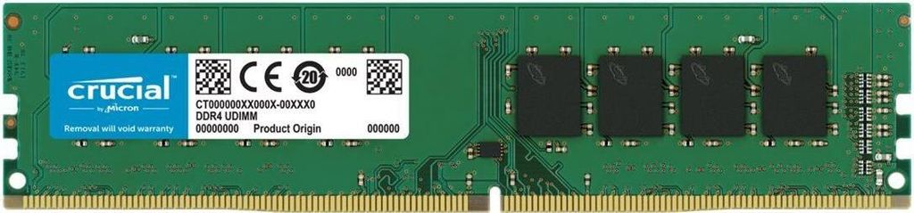 Crucial CT16G4DFRA32AT, 16 GB, 1 x 16 GB, DDR4, 3200 MHz, 288-pin DIMM