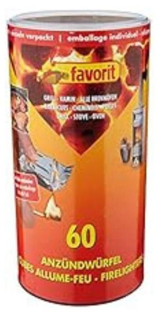 Favorit Zündwürfel FAVORIT 60 Stk in Dose Produktbild 