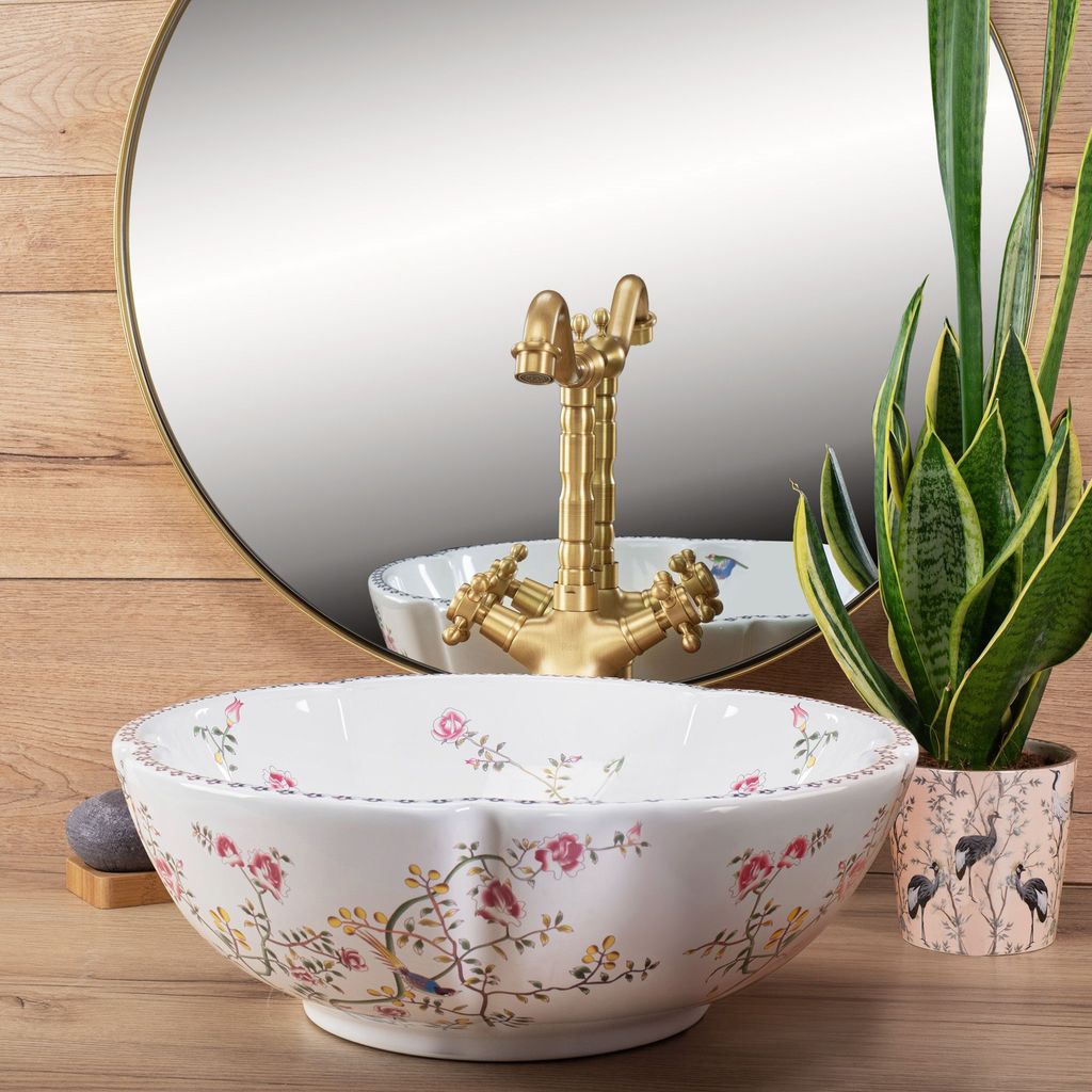 Rea Aufsatzwaschbecken Felicia Round White Produktbild 