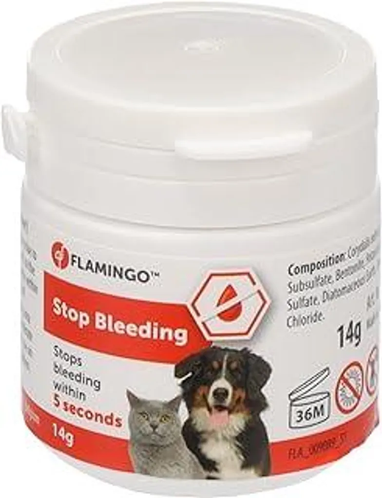Flamingo Dalko Polvere Emostatica - Stop Sangue Unghie Cani Gatti - 1