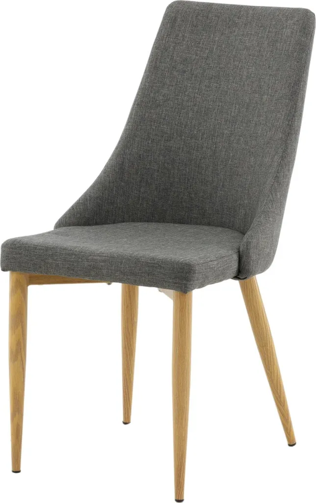 Chaise de salle à manger Leone gris foncé design scandinave élégant