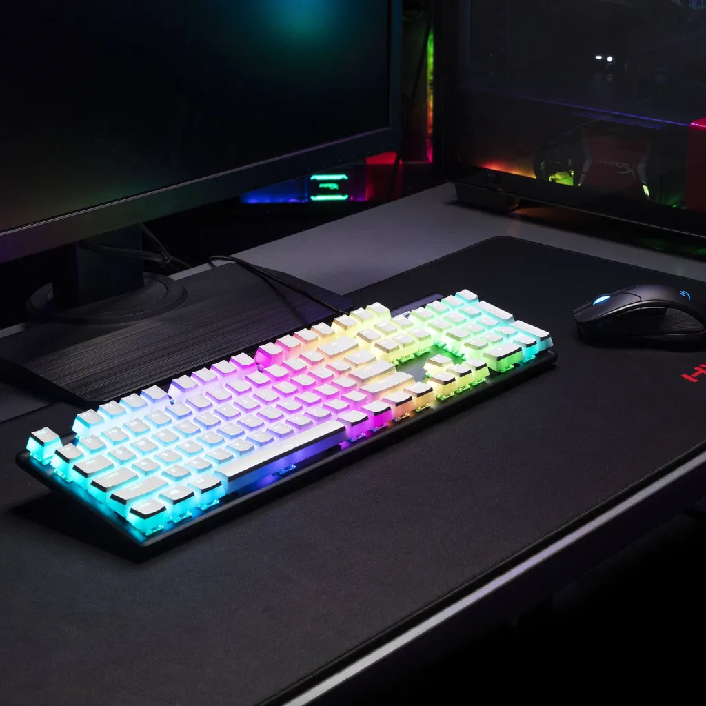 Touches PBT HyperX Pudding Blanc pour Customiser son Clavier Gamer