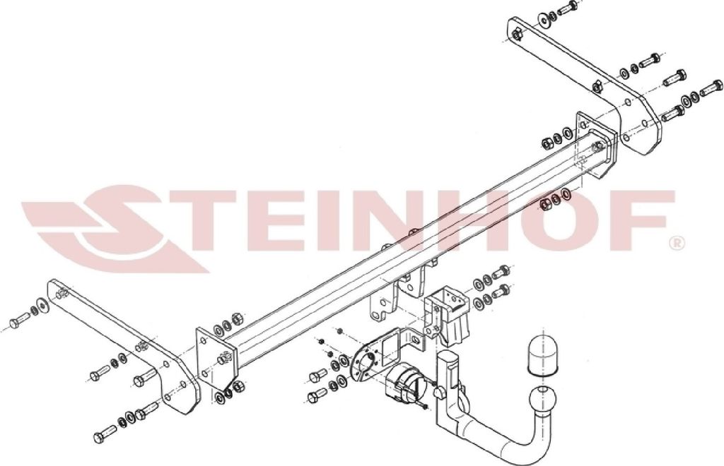 Z548049 Anhängerkupplung passend für SUZUKI Vitara 2015-2018 abnehmbar