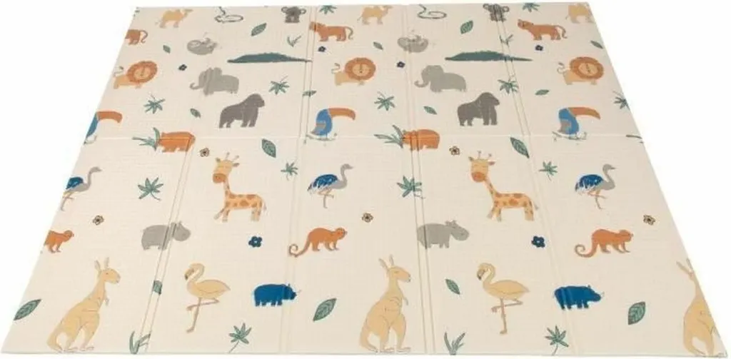 Tapis de Jeu pour Parc Bébé Nûby Safari - Espace de Jeu 200 x 150 cm