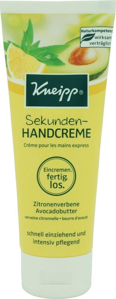 Kneipp seconds krém na ruce citronová verbena avokádové Obrázek produktu 