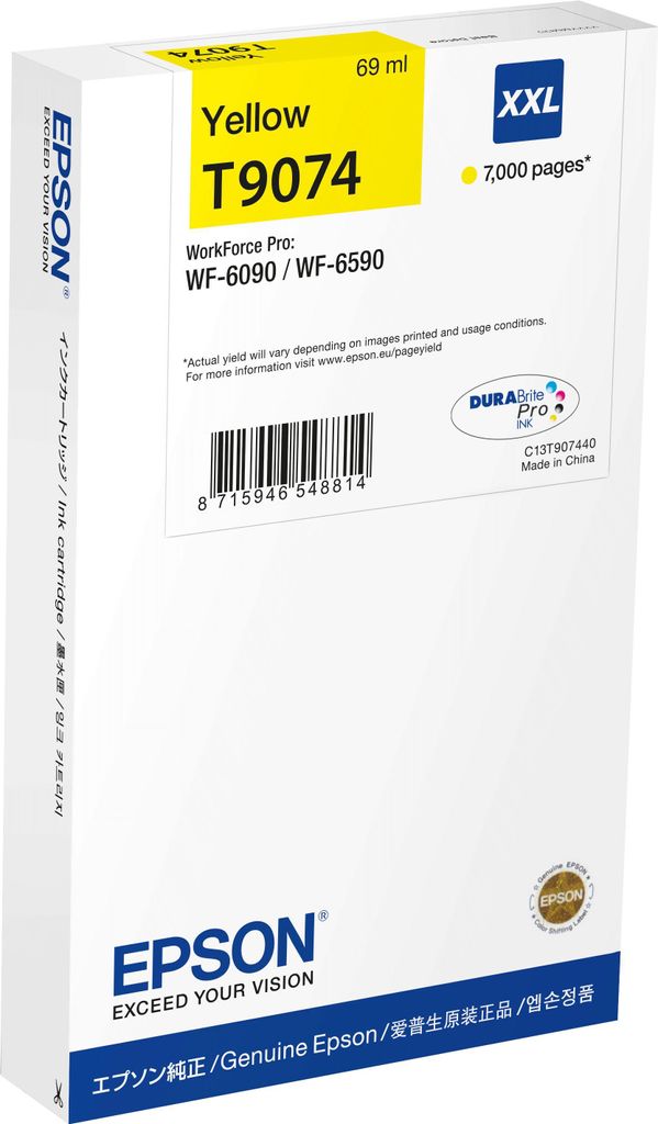 Epson T9074 - 69 ml - Größe XXL - Gelb - original