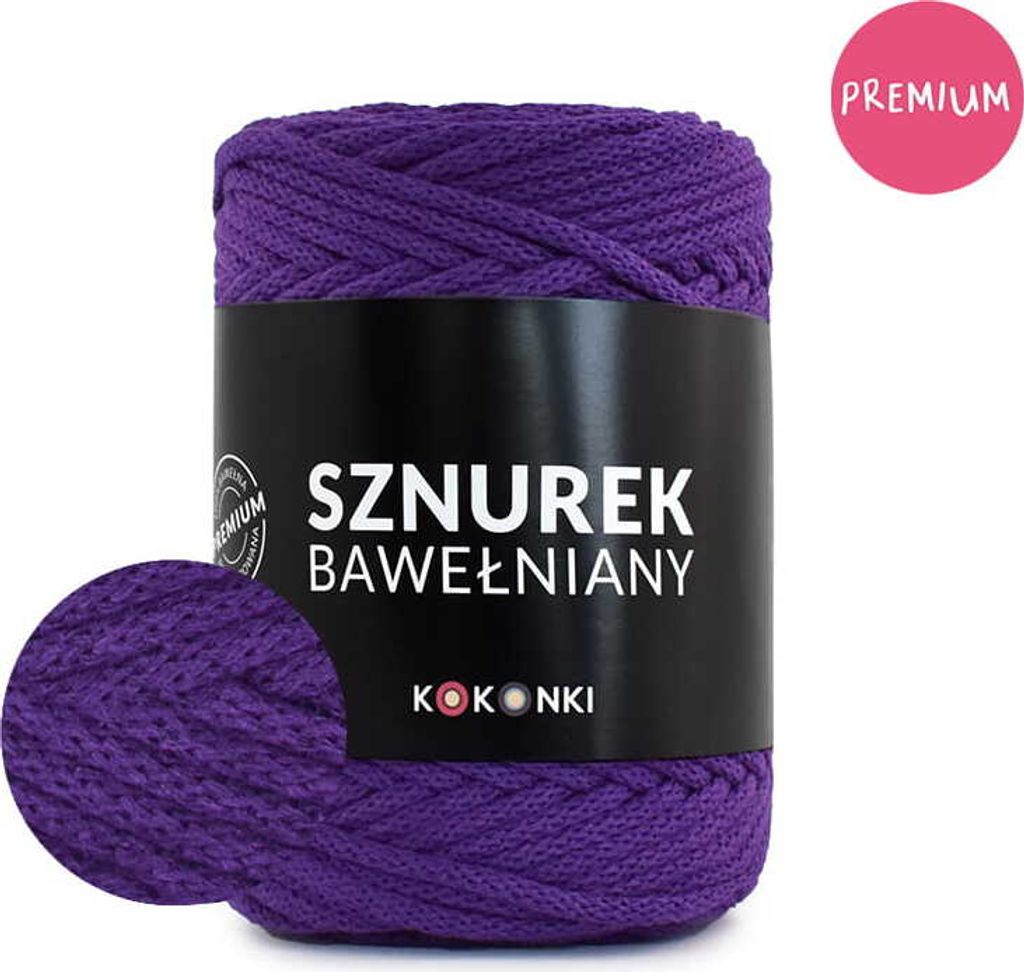 Makramee-Schnur aus Baumwolle PREMIUM by KOKONKI 5 mm/ Produktbild 