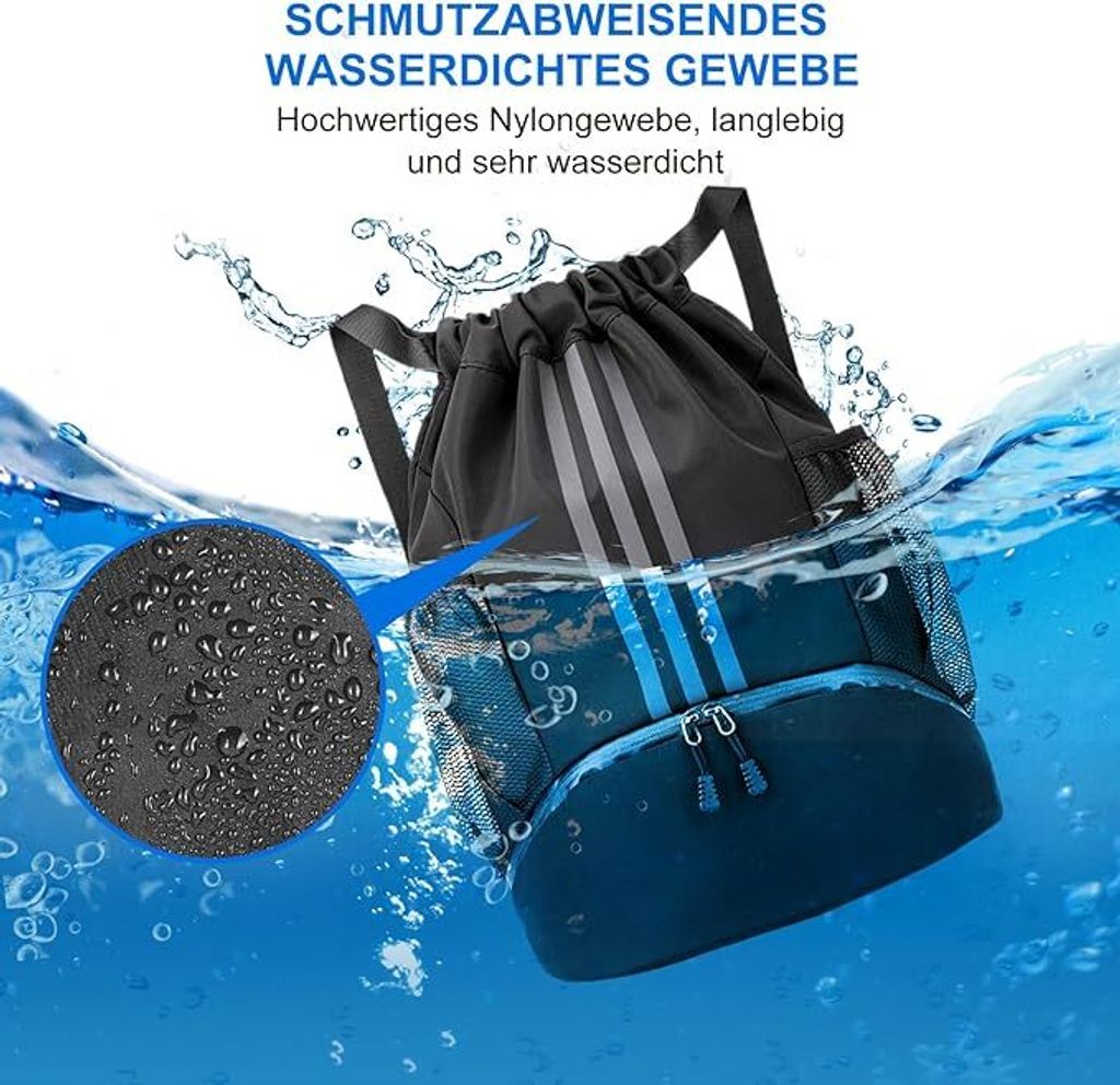 Turnbeutel, Sportbeutel, Fußball Tasche Große Kapazität Produktbild 4