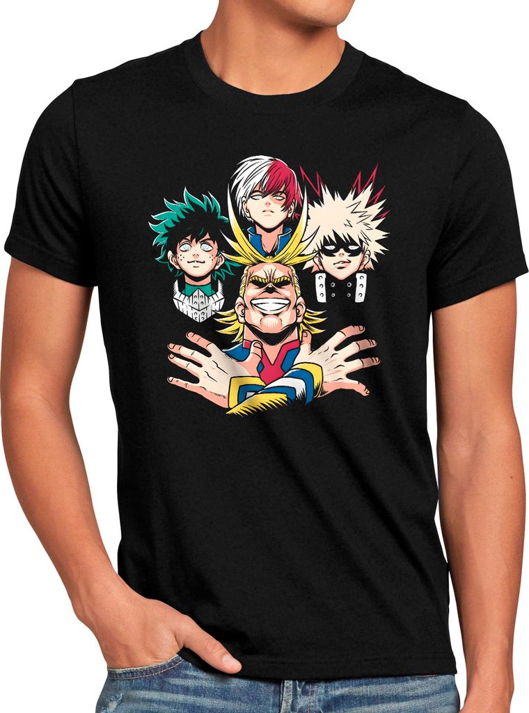style3 Aca demia Rhapsody Herren T-Shirt superhero japan academy manga