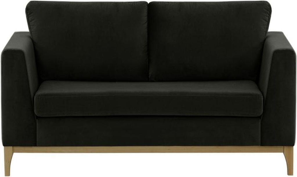 Zweisitzer-Sofa Gosena Wood-Velluto 20-wax black