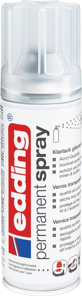 EDDING Permanent Spray 5200 Klarlack glänzend 200ml Produktbild 