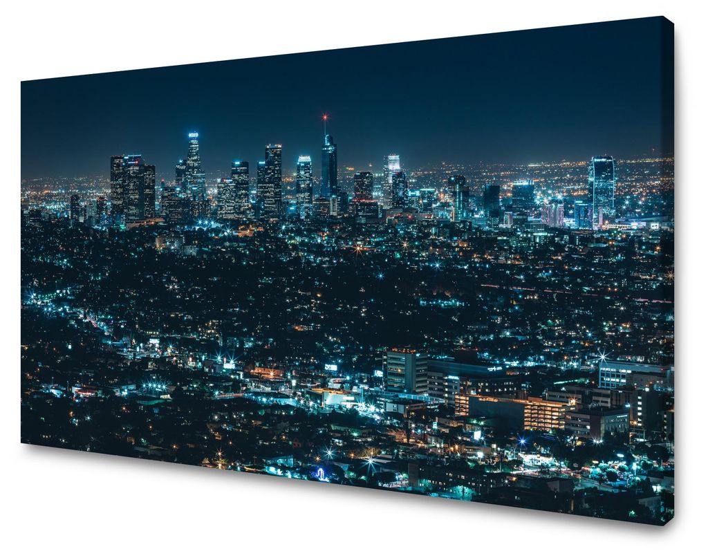 Leinwanddruck Architektur von Los Angeles bei Nacht 40X