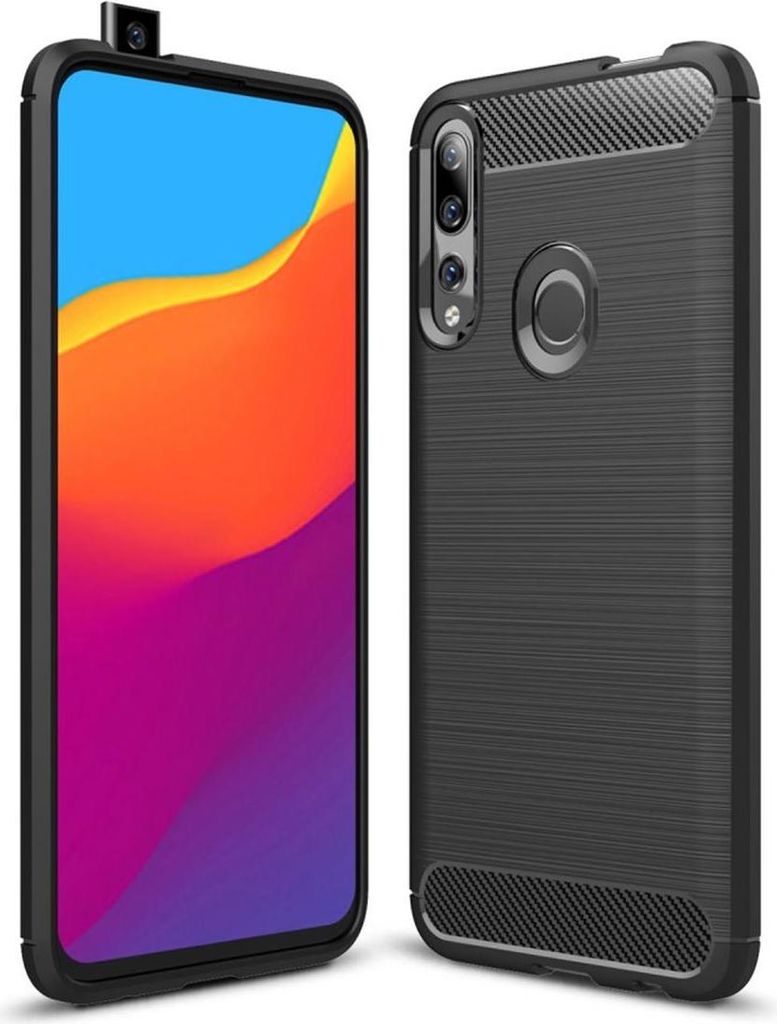 Huawei P smart Z Handyhülle Silikon Case Schutzhülle Etui Carbonfarben