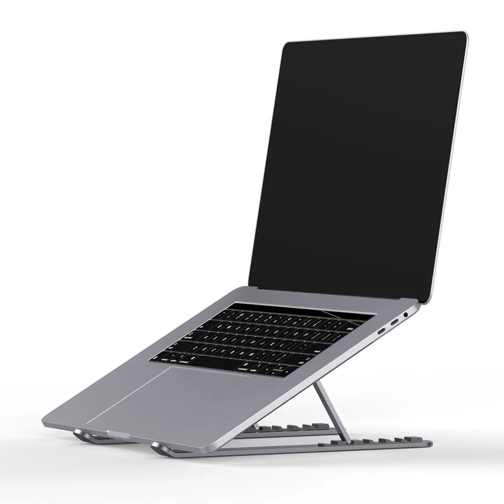 Support de Bureau Pliable Xlayer pour PC Portable - Idéal Télétravail Gris