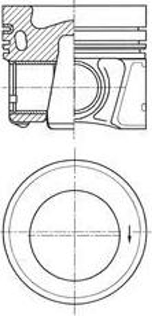 KOLBENSCHMIDT 41661620 Kolben für VW Golf VII Schrägheck (5G1, BQ1, BE1, BE2) TIGUAN (5N) Golf VII Variant (BA5, BV5) SHARAN (7N1, 7N2) TIGUAN (AD1)