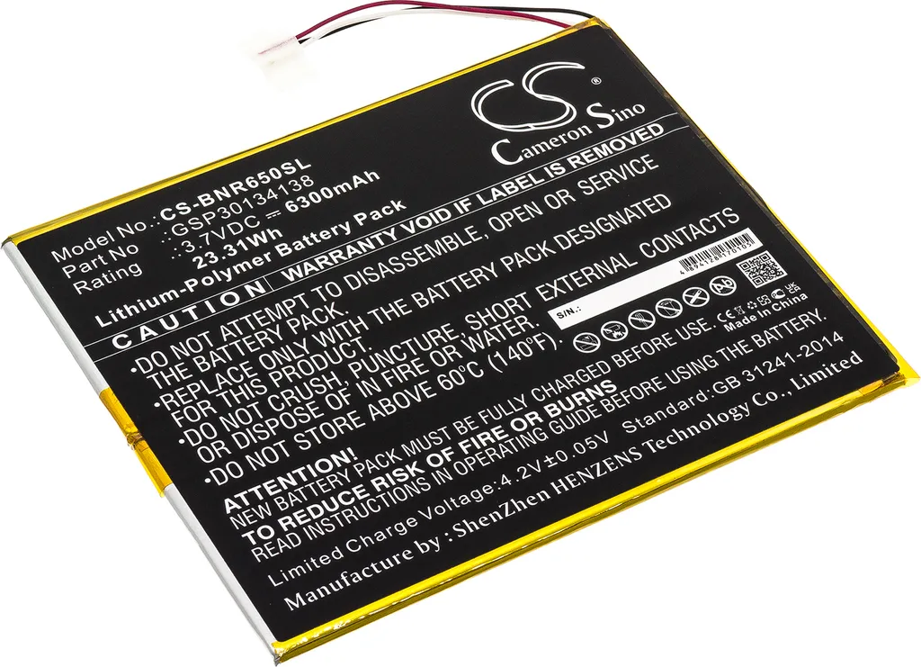 Batterie pour Nook 10.1 BNTV650 retrouvez l'autonomie de votre tablette