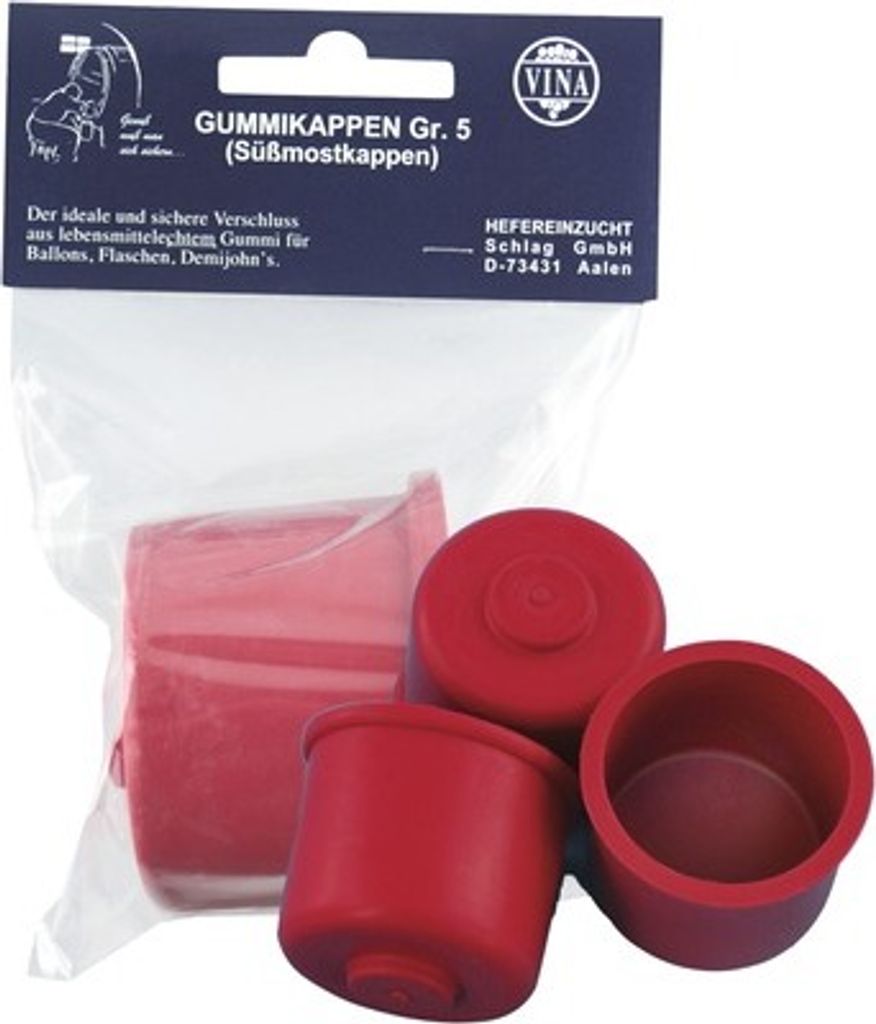 Süßmostkappen Gummikappe Gr.5 ohne Loch Ø 59 mm 1 Stück, Ø 5,9 cm