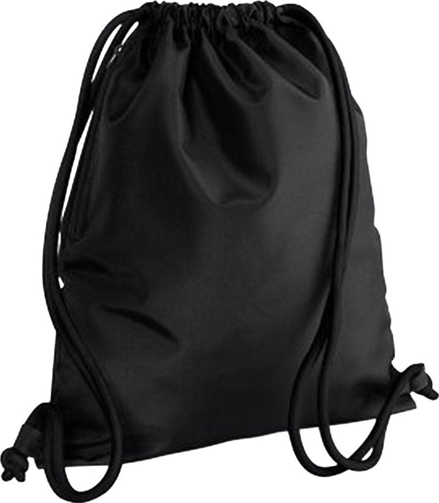 Bagbase Icon Turnbeutel (2 Stück/Packung) BC4344 (Einheitsgröße) (Schwarz/Schwarz)