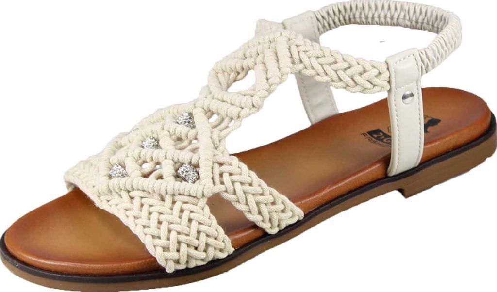 2GO FASHION Sandalen Damen 31383631303635 Beige 40 EU
