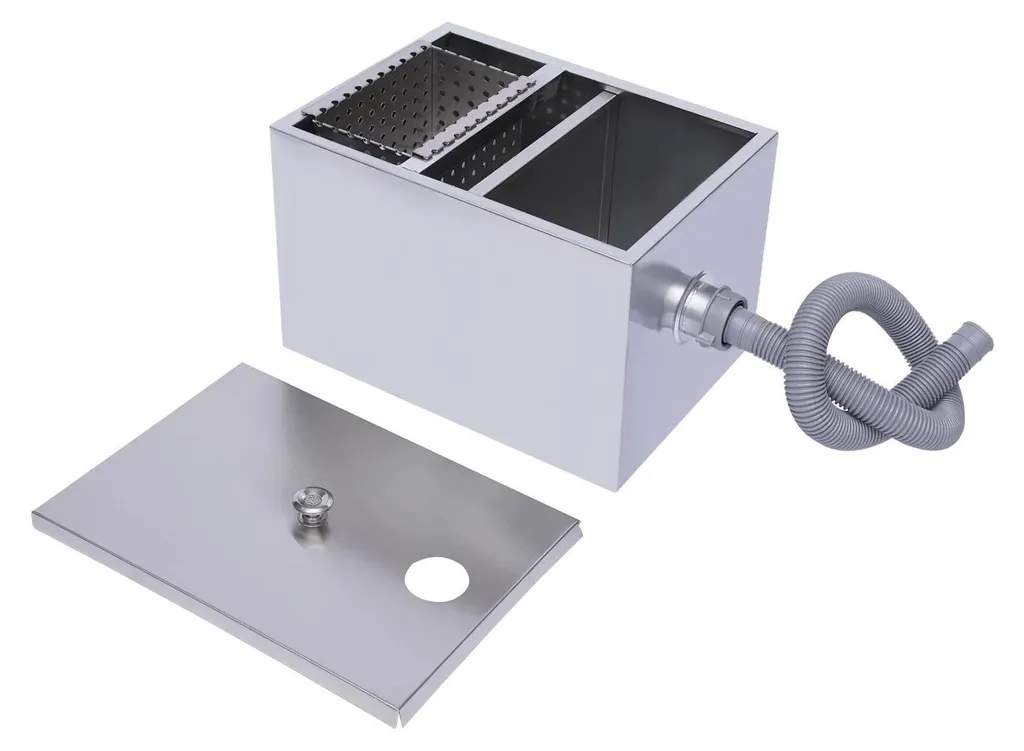 Séparateur de graisse bac à graisse inox 18-20L pour cuisine restaurant