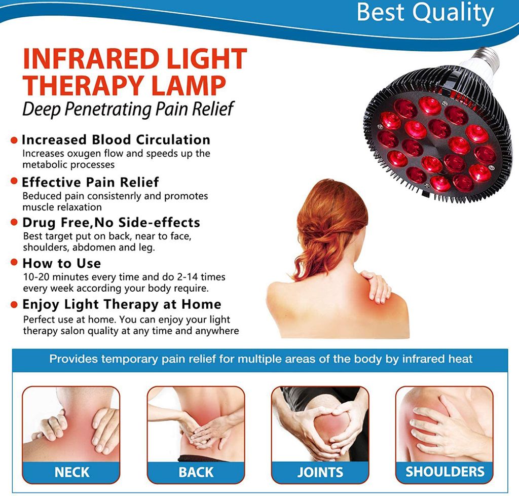 54W LED Lampe PAR 38 Rotlichtlampe Infrarot-Lampe Produktbild 6