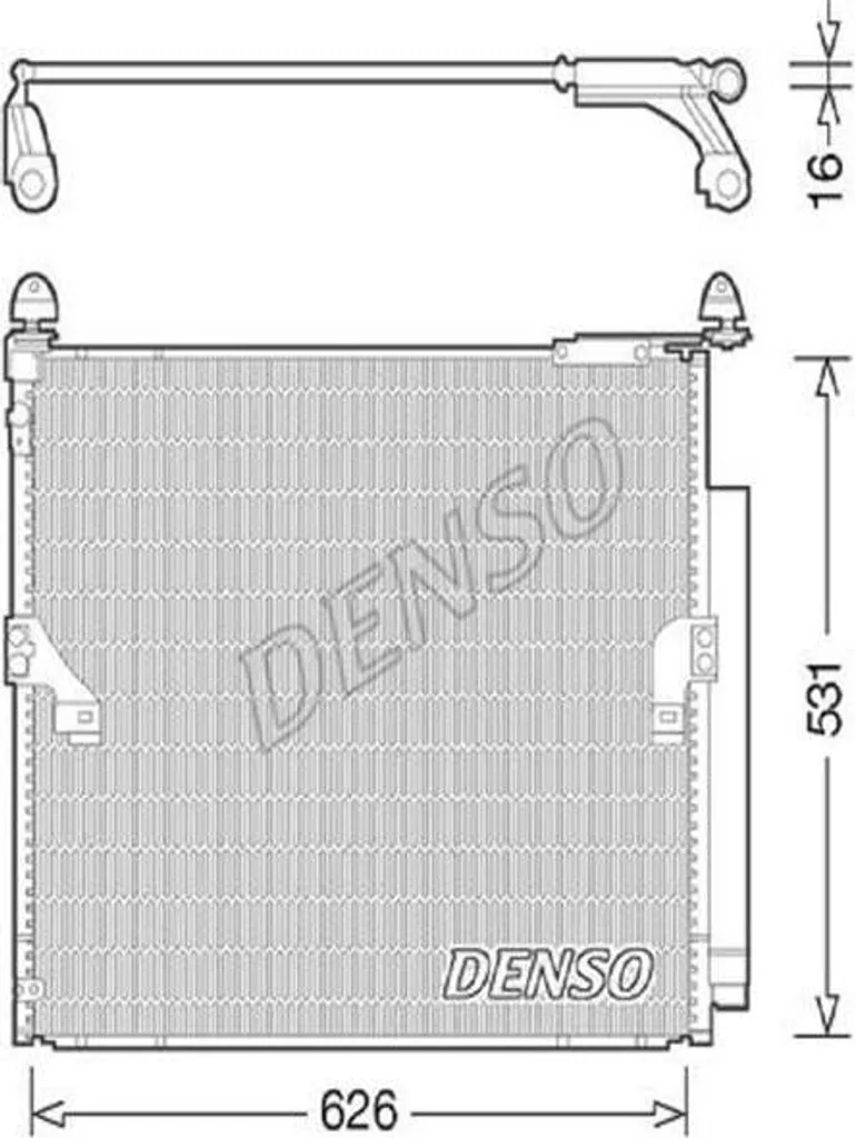 Condenseur DENSO DCN50038 en aluminium robuste pour climatisation auto