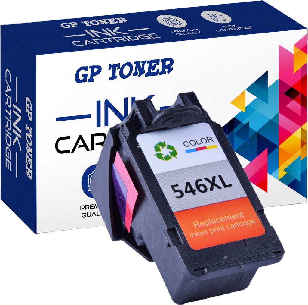 TINTE PATRONEN CL-546 XL für CANON MG2550 MG2555 MG2950 MX494 MX495, Menge:1x Color