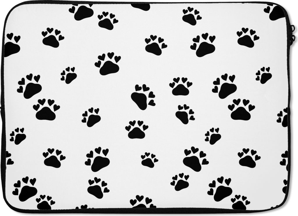 MuchoWow Laptop Hülle 13 Zoll Muster - Katze - Pfoten - Jungen - Mädchen - Kinder - Kind Laptoptasche - Laptophülle - Sleeve - Rundumschutz
