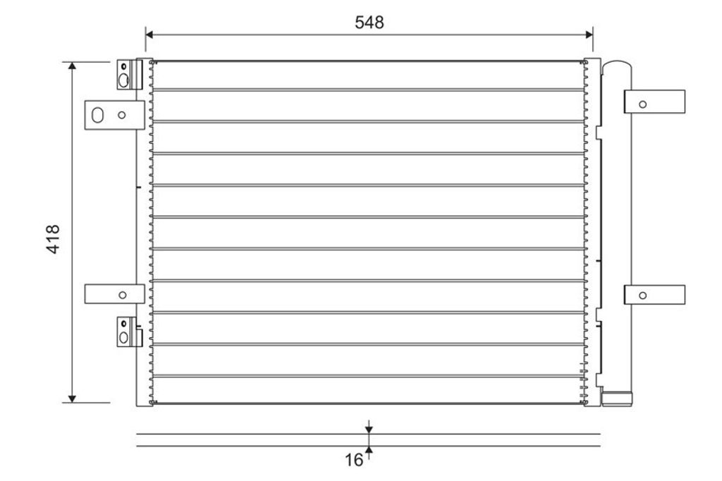 VALEO 822564 Kondensator Klimaanlage Klimakondensator für OPEL GRANDLAND X (A18) +Trockner