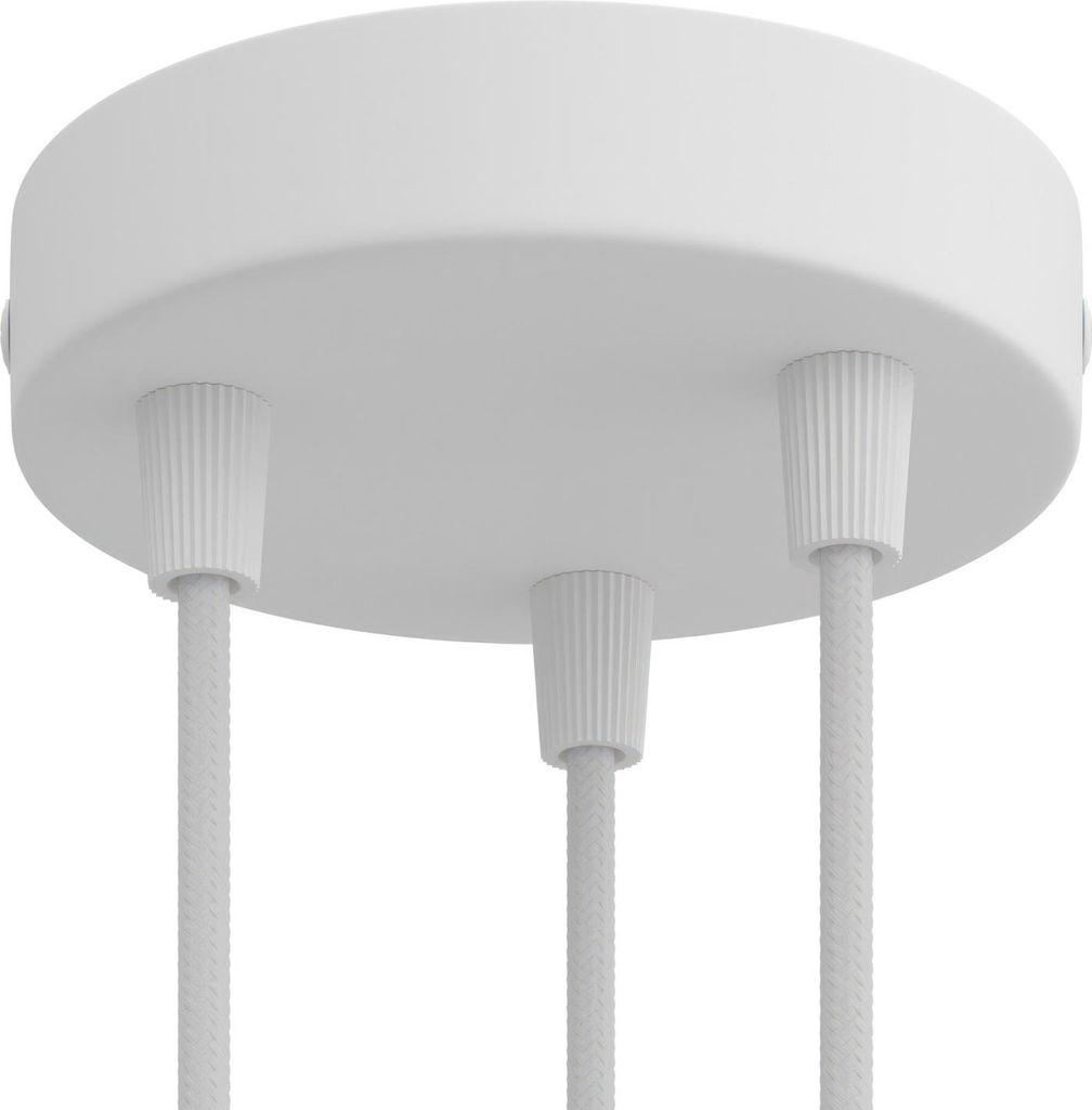 Creative Cables Krm573fvbo Metall Zylindrische Lampen Deckenrosen-satz Silber Silber One Size