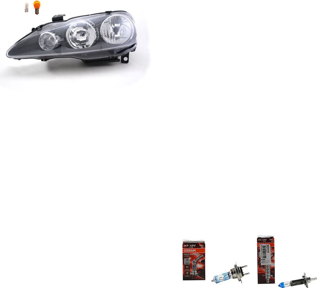 Johns, Scheinwerfer Osram Night Breaker Laser passend für Alfa Romeo 147 937 04-10 Links 60695448 0000050506964 0000060695448 50506964 50508164 50...