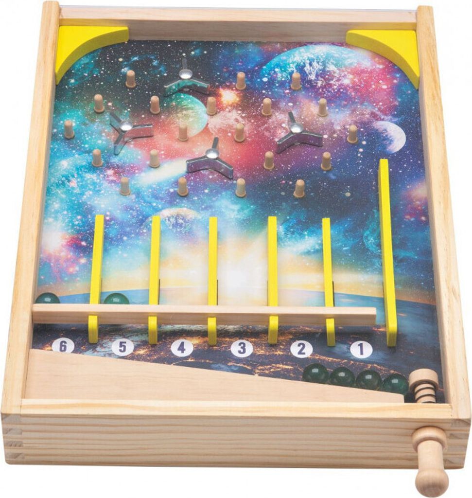 4iQ Holzspielzeug für Kinder Flipper Pinball 37x28x5 cm Produktbild 