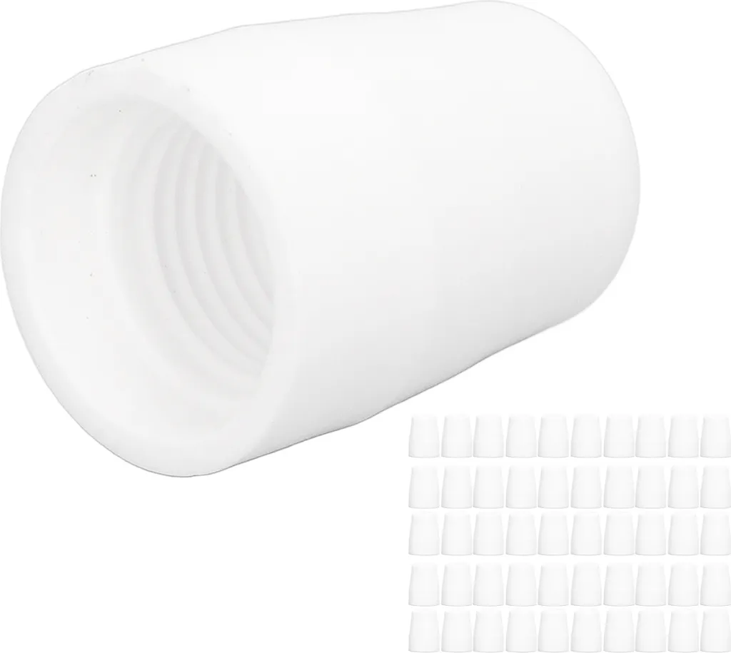 Protection de torche plasma : 50 capuchons blancs pour découpe précise