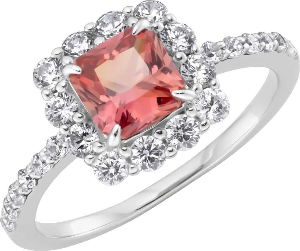 Ring Giorgio Martello Milano Ziersteine, Zirkonia weiß, Silber 925 Orange 54