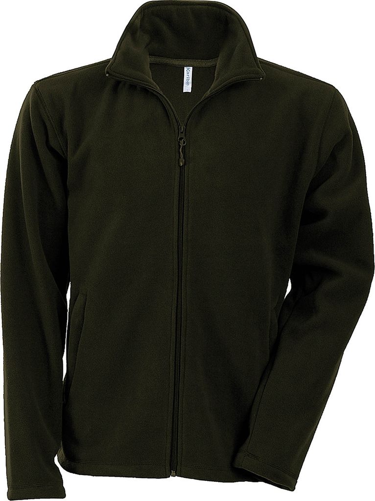 Kariban Herren Anti-Pilling-Fleece-Jacke mit durchgehendem Reißverschluss RW737 (XL) (Olive)