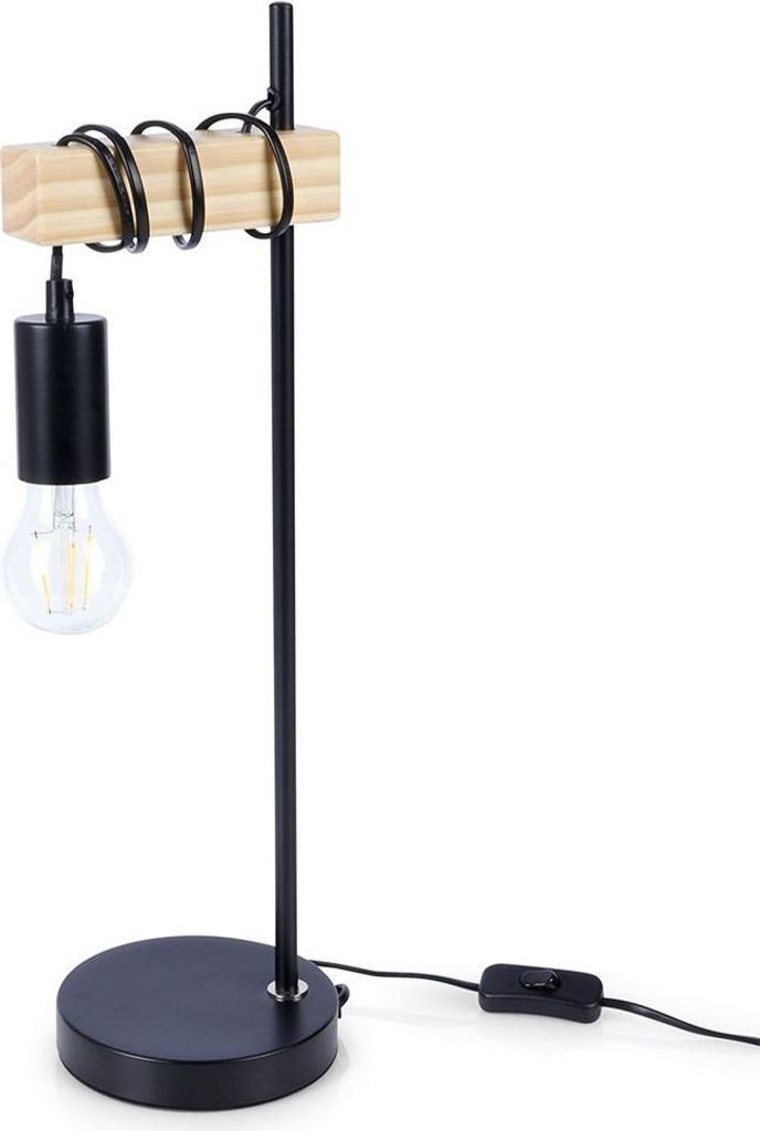 Stolní lampa na pascí stůl loft, žárovka na kabelu, Ø 14 x Obrázek produktu 