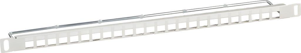 EFB Verteilerfeld 19" 0.5HE, 24-Port, grau