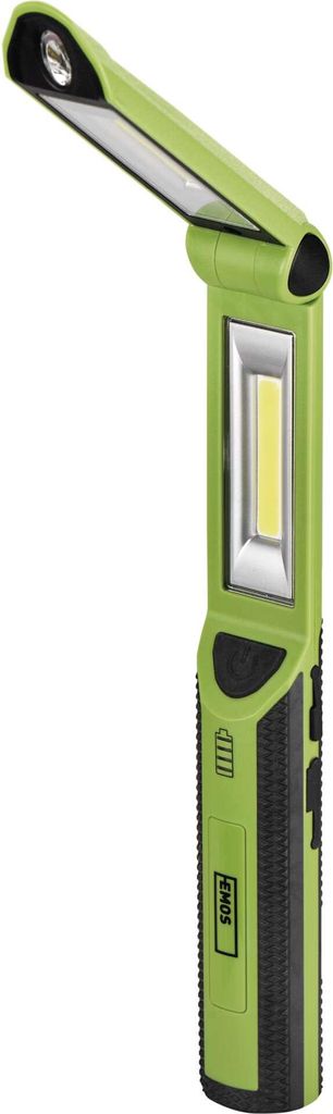 EMOS LED-Arbeitsleuchte mit 3 Lichtmodi und Powerbankfunktion, 670lm, 40m, Haken und Magnet, 2200 mAh Akku mit 10 St. Leuchtdauer, P4535
